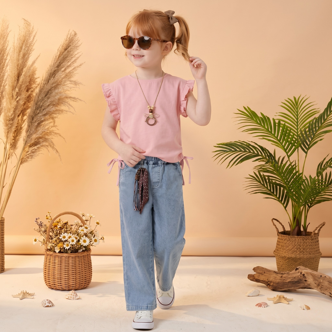 Ensemble 2 Pièces Flutter & Jean — Fille 3-6 Ans