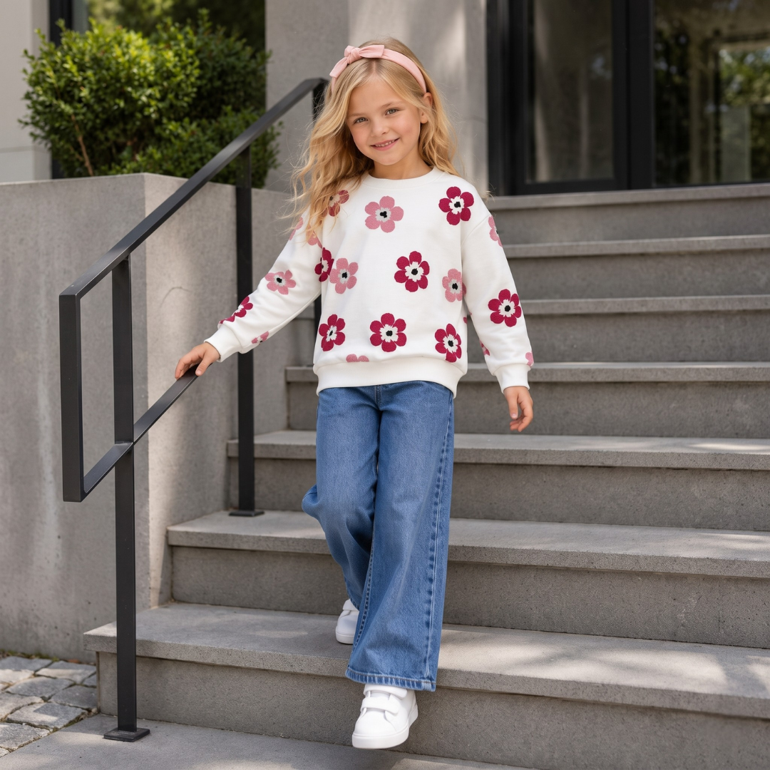 Ensemble 2 Pièces Blossom Denim Girl — Fille 3-10 Ans