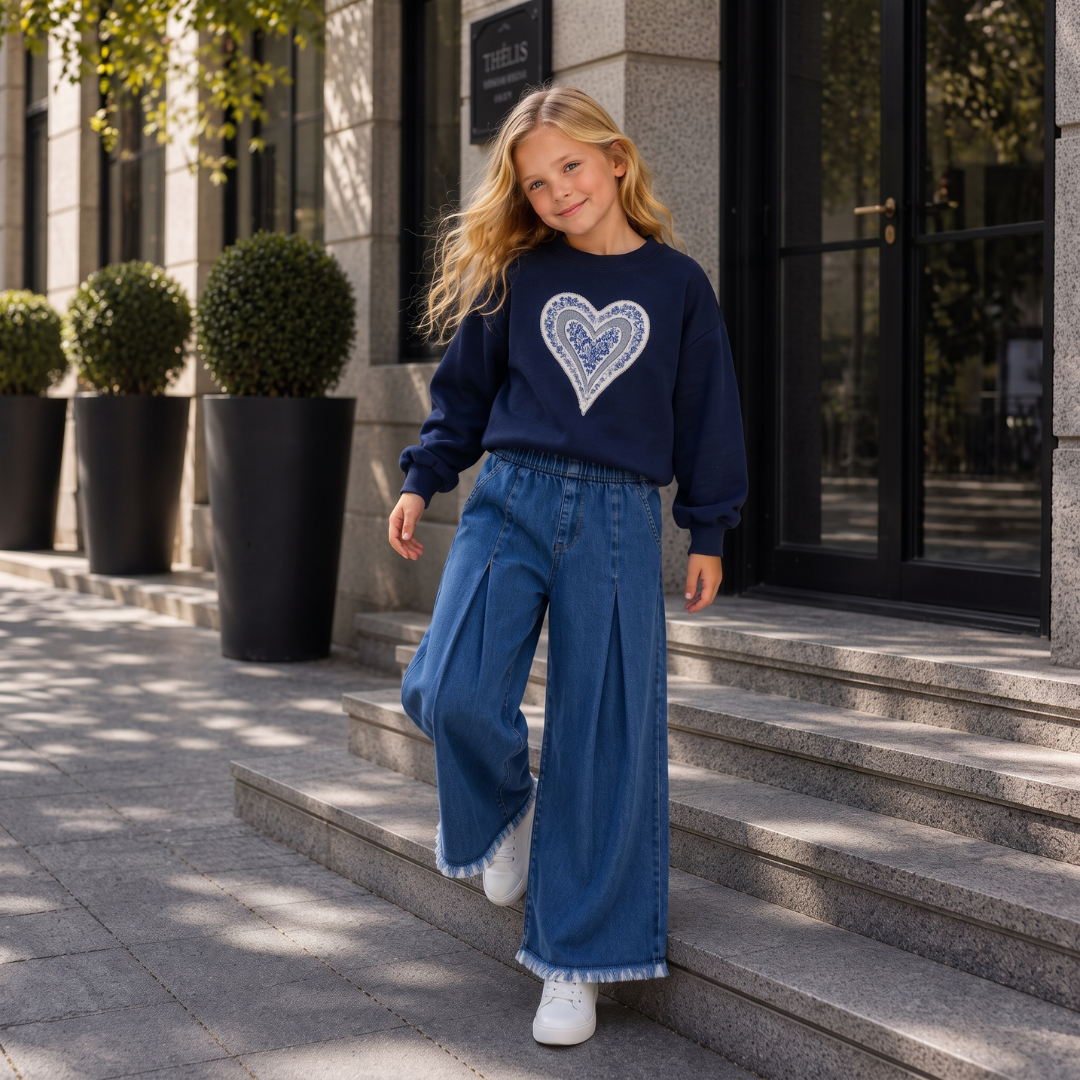 Ensemble 2 Pièces Sparkle Heart Girl — Fille 3-10 Ans