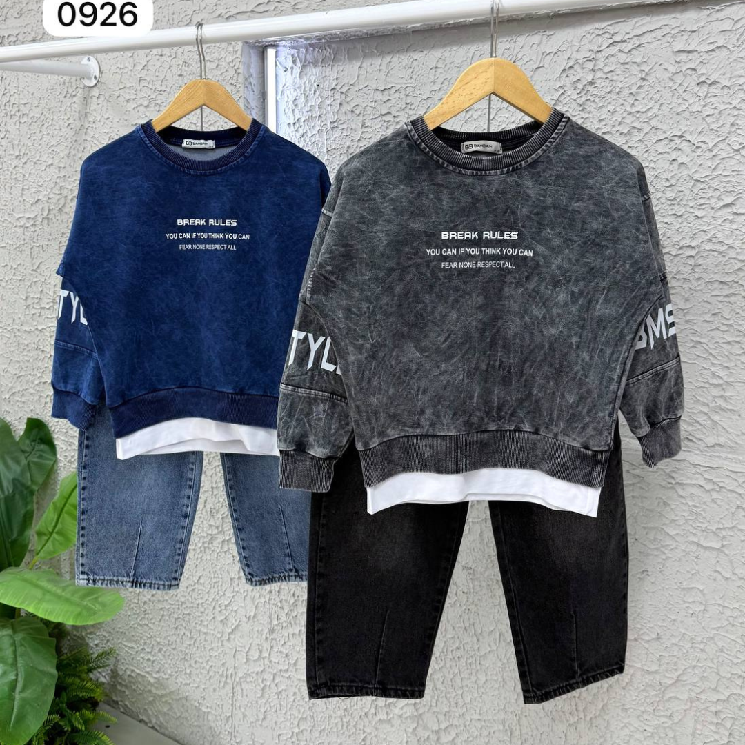 Ensemble 2 Pièces Break Rules — Garçon 4-12 Ans