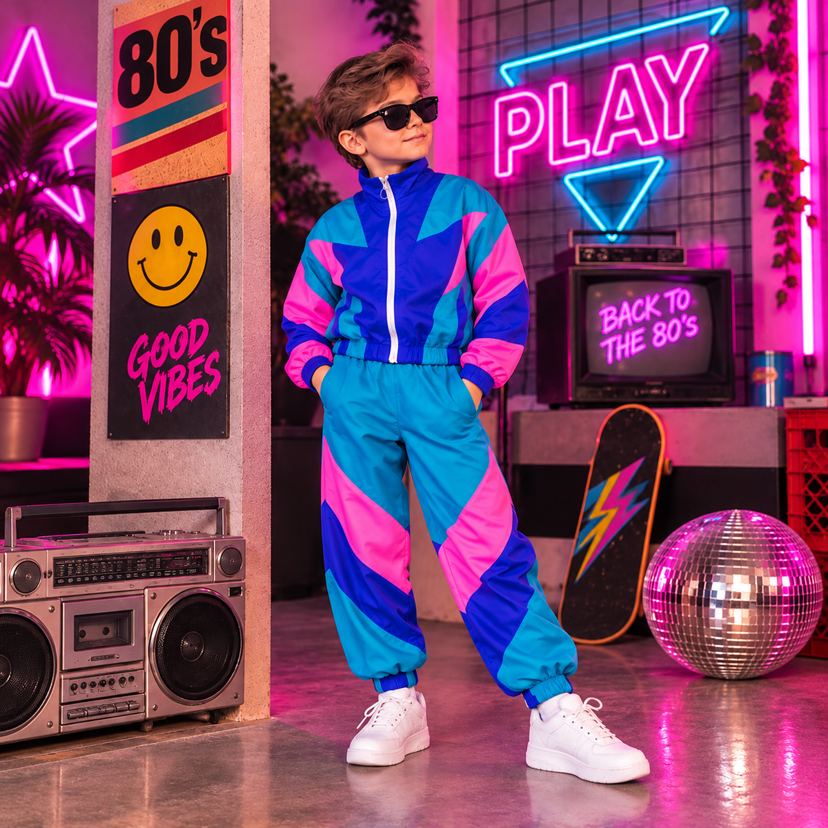 Ensemble 2 Pièces Néon 80 — Mixte 4-12 Ans