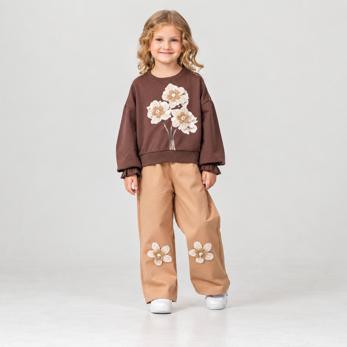 Ensemble 2 Pièces Flora Crochet — Fille 3-10 Ans