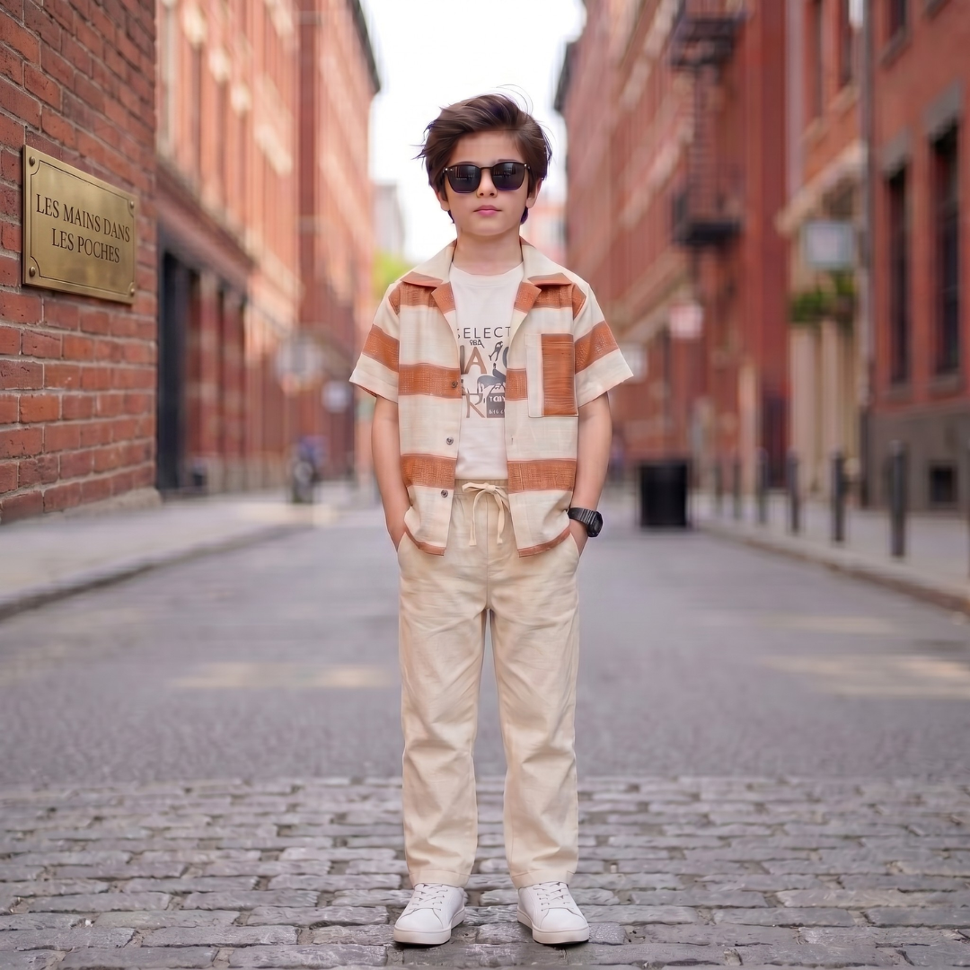Ensemble 3 Pièces Pampas Nature Boy — Garçon 6-9 Ans