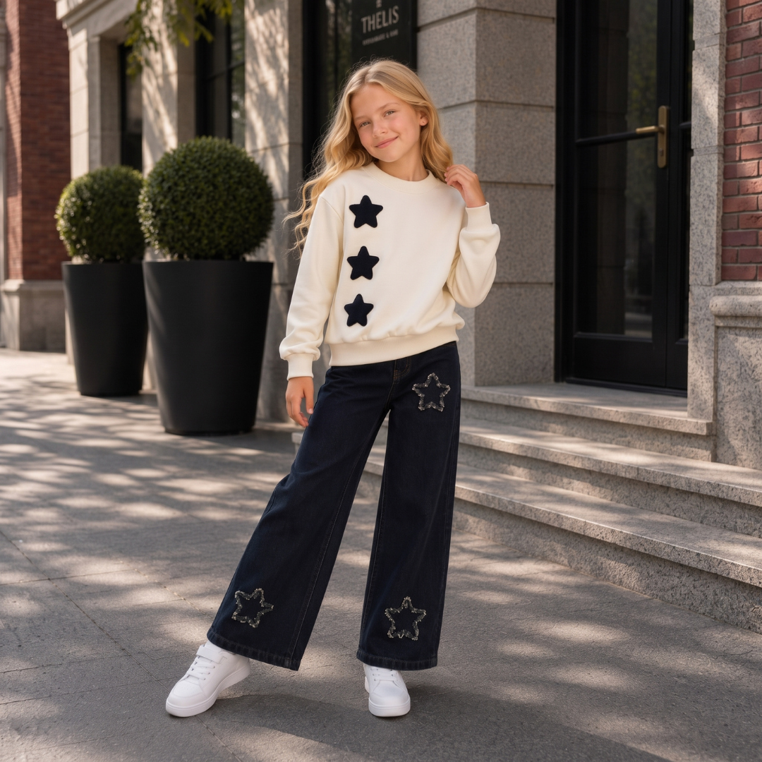 Ensemble 2 Pièces Star Wide Girl — Fille 3-10 Ans