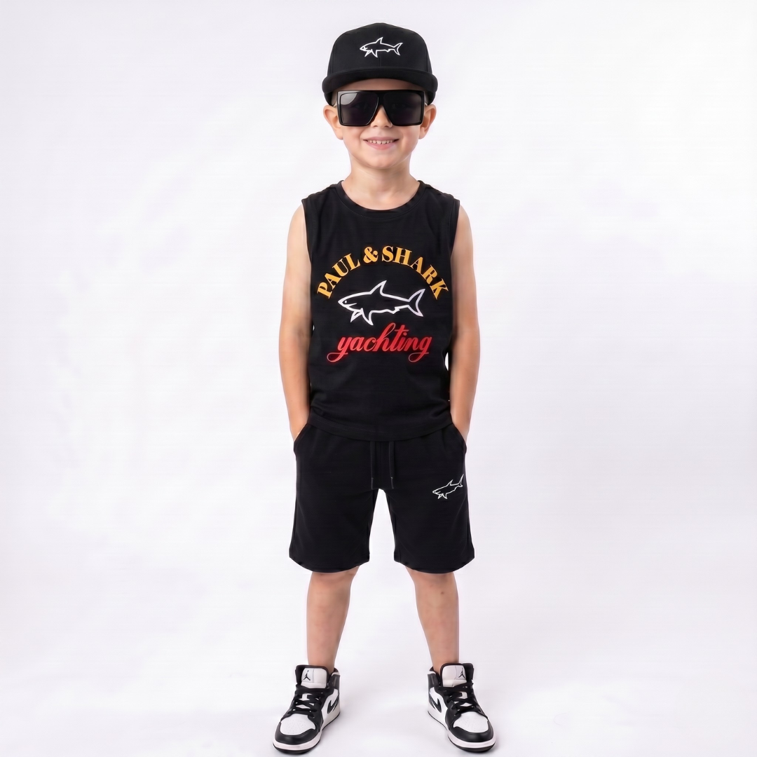 Ensemble 2 Pièces Shark Yachting Boy — Garçon 3-10 Ans