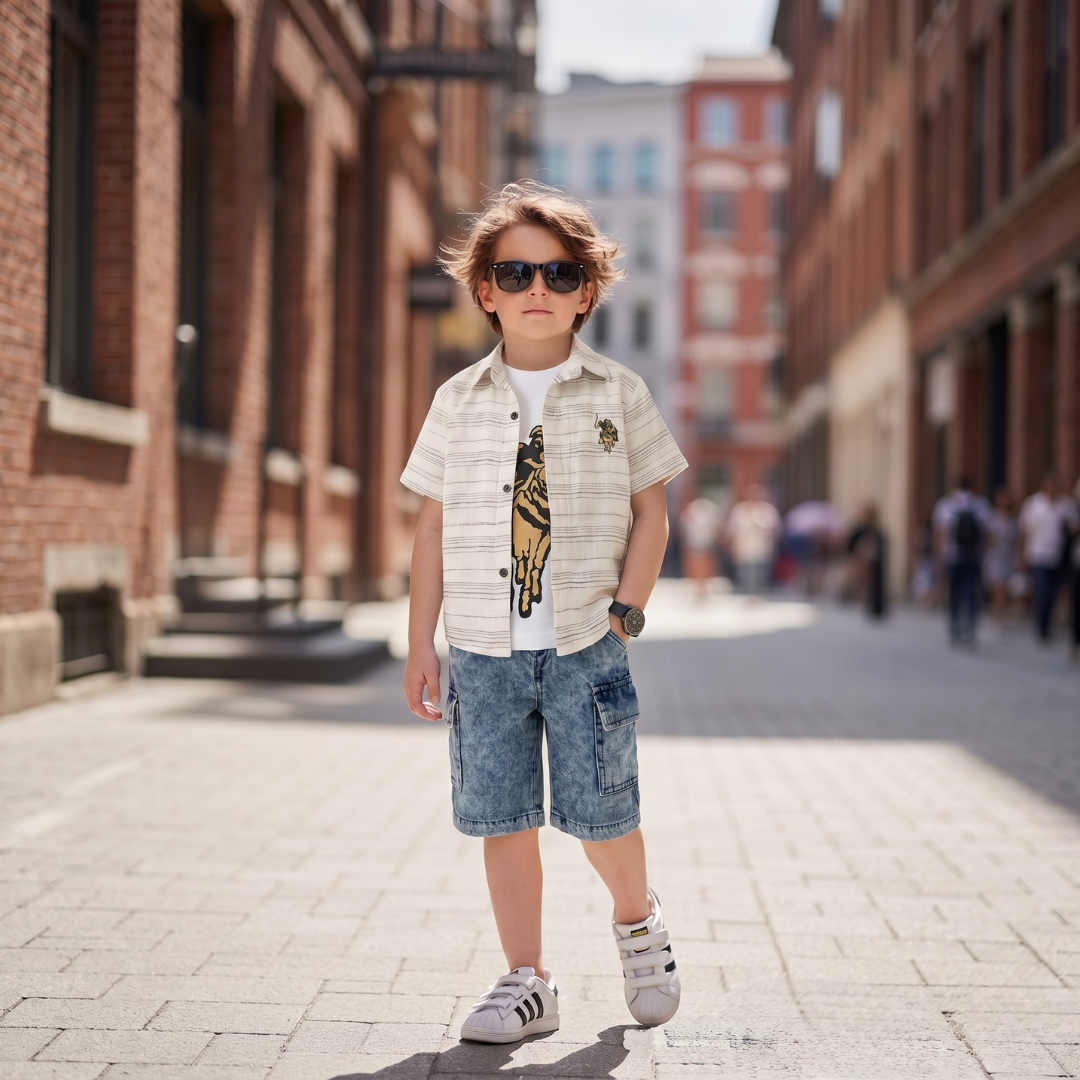 Ensemble 3 Pièces Polo Player Boy — Garçon 2-9 Ans