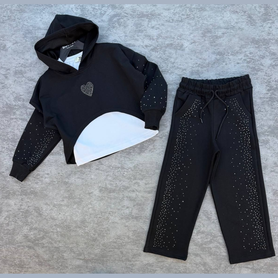 Ensemble 3 Pièces Shiny Wide Girl — Fille 3-10 Ans