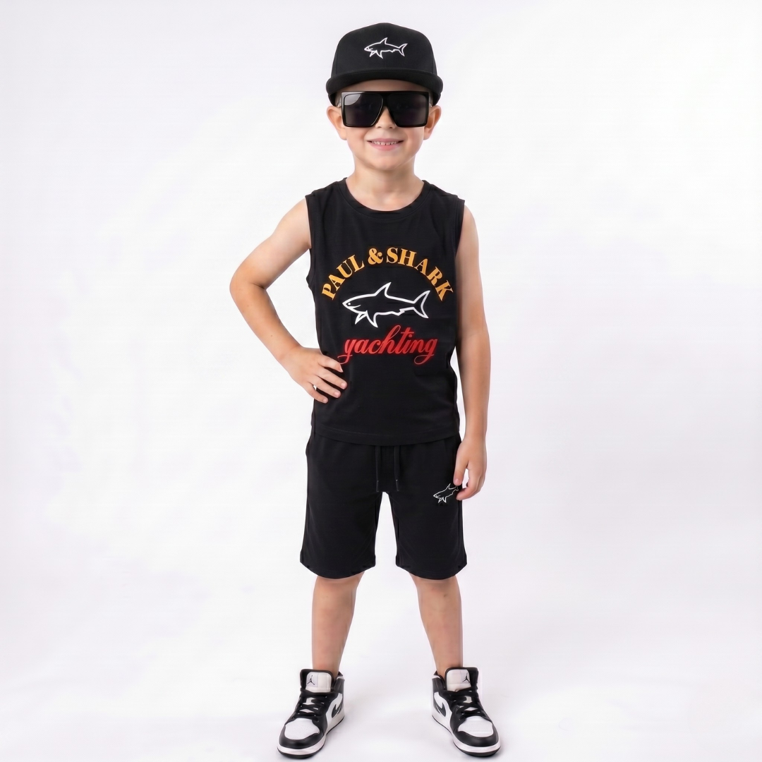 Ensemble 2 Pièces Shark Yachting Boy — Garçon 3-10 Ans