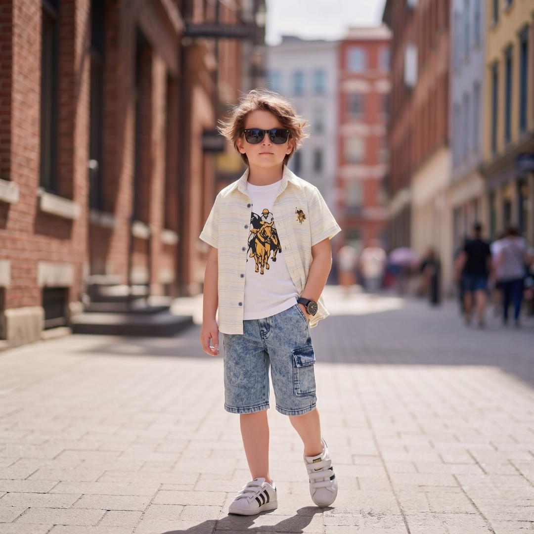 Ensemble 3 Pièces Polo Player Boy — Garçon 2-9 Ans