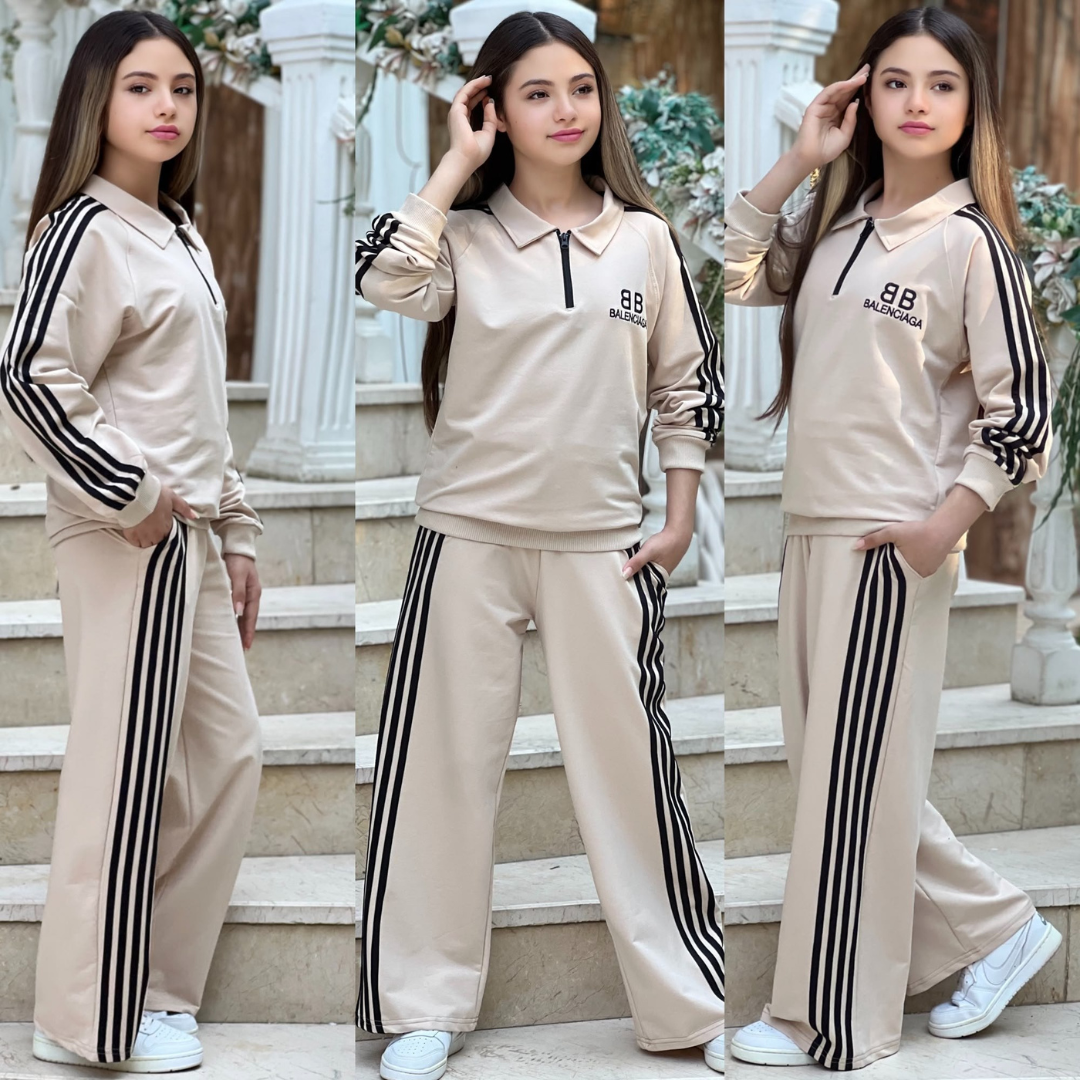 Ensemble 2 Pièces Campus Stripes Girl — Fille 8-16 Ans