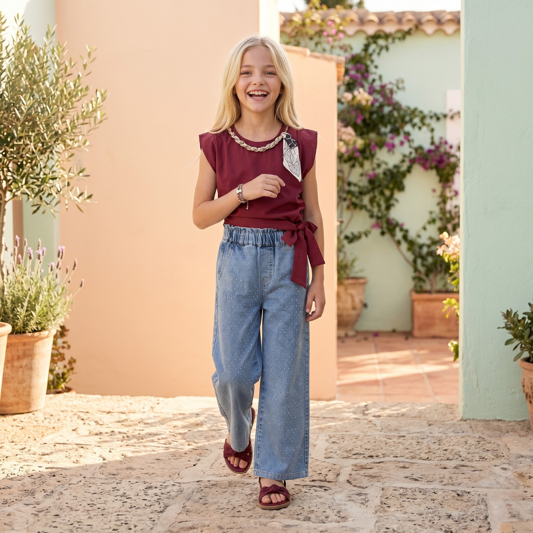 Ensemble 2 Pièces Glam Chain Girl — Fille 7-10 Ans