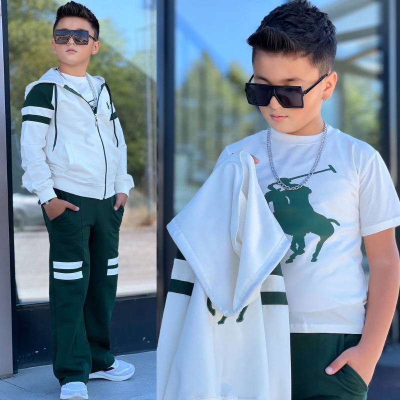 Ensemble 3 Pièces Varsity Track Boy — Garçon 5-14 Ans