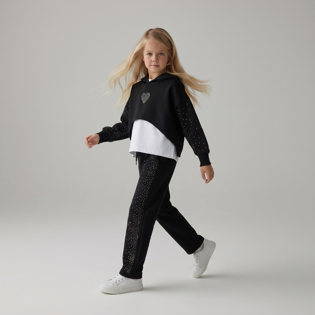 Ensemble 3 Pièces Shiny Wide Girl — Fille 3-10 Ans