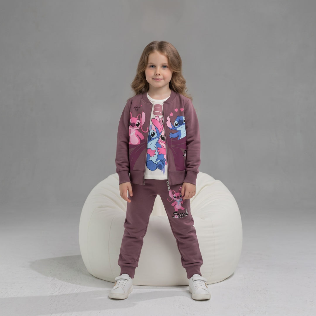 Ensemble 3 Pièces Sweet Bomber Girl — Fille 3-10 Ans