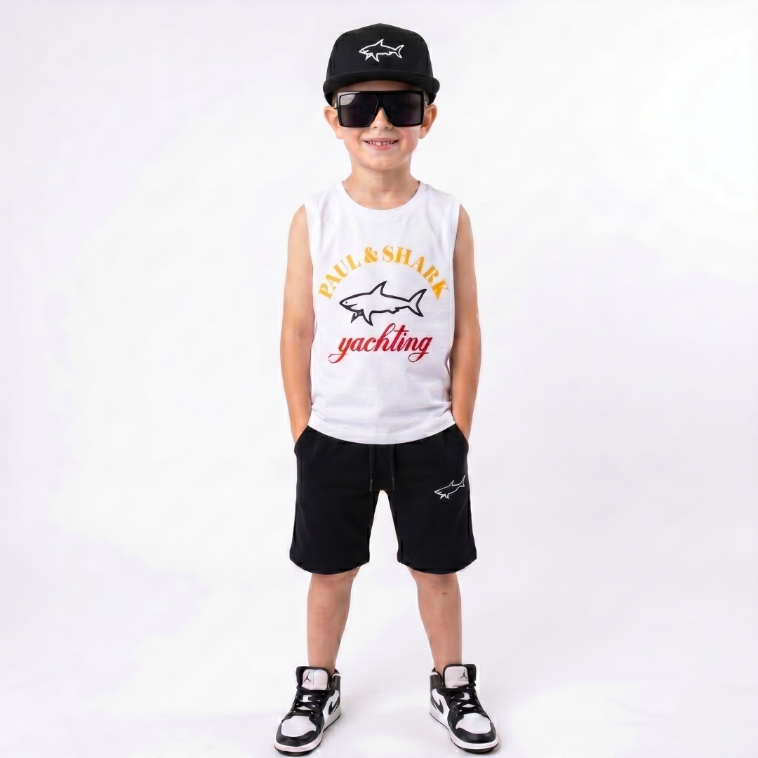 Ensemble 2 Pièces Shark Yachting Boy — Garçon 3-10 Ans