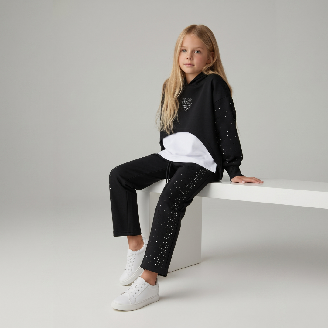 Ensemble 3 Pièces Shiny Wide Girl — Fille 3-10 Ans