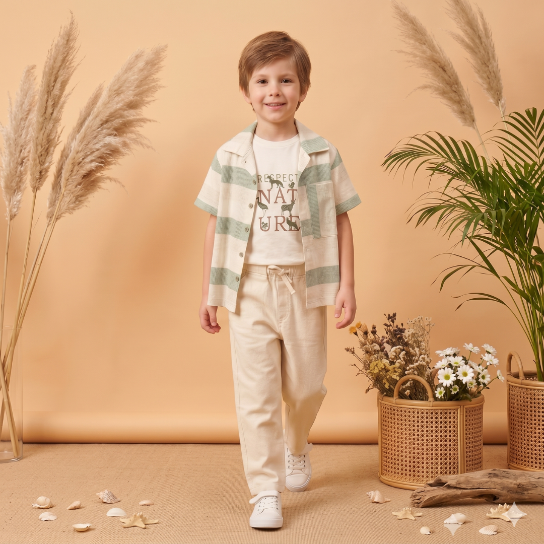 Ensemble 3 Pièces Pampas Nature Boy — Garçon 6-9 Ans