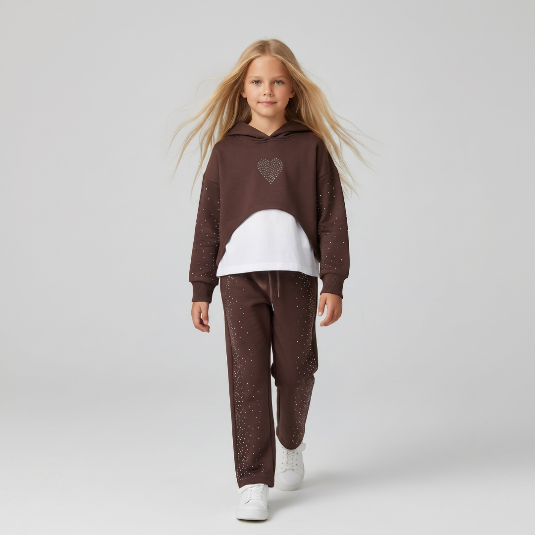 Ensemble 3 Pièces Shiny Wide Girl — Fille 3-10 Ans