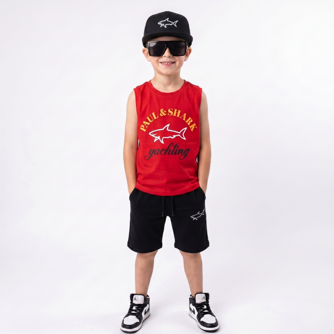 Ensemble 2 Pièces Shark Yachting Boy — Garçon 3-10 Ans