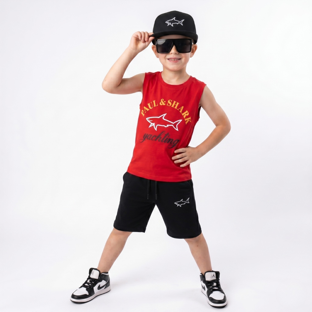 Ensemble 2 Pièces Shark Yachting Boy — Garçon 3-10 Ans