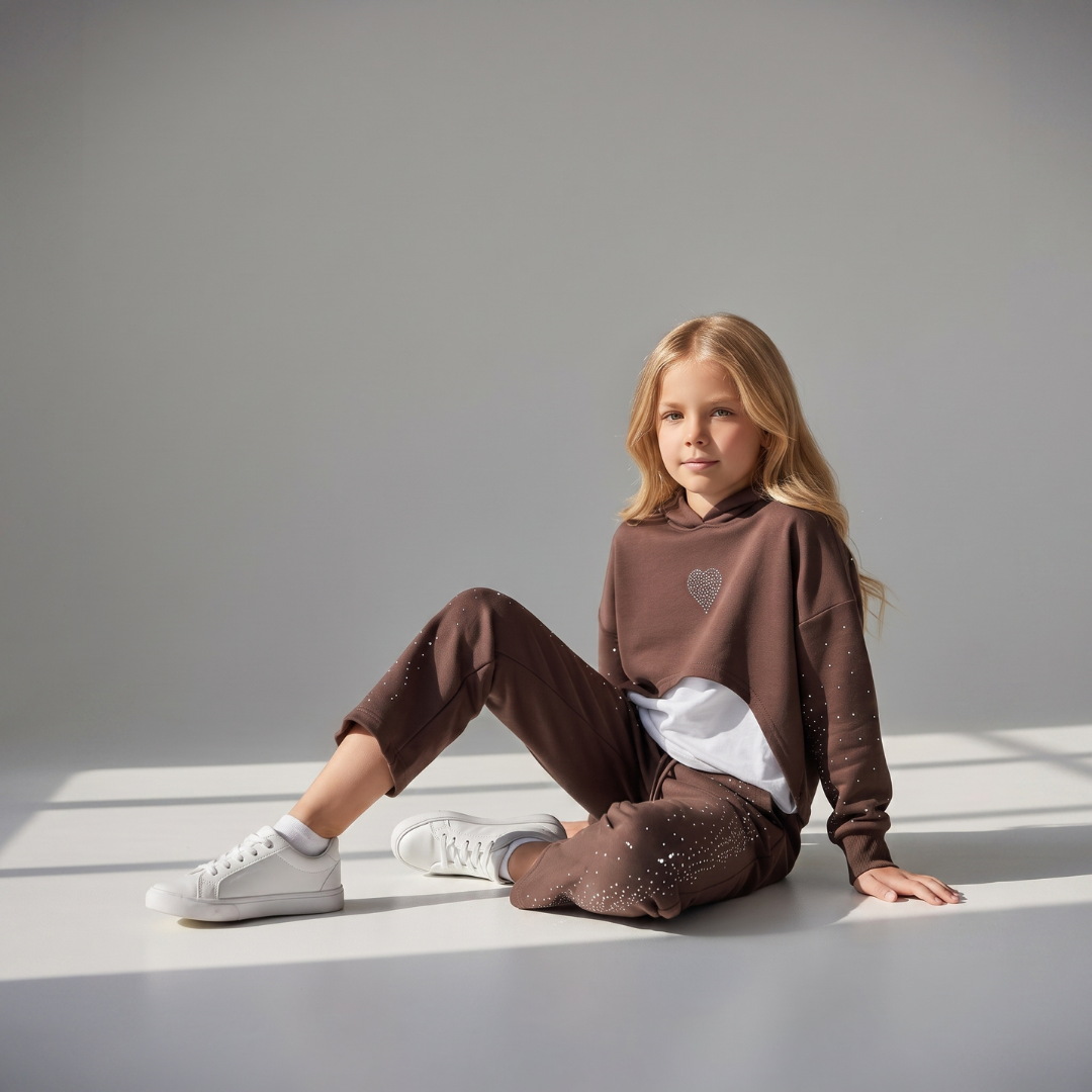Ensemble 3 Pièces Shiny Wide Girl — Fille 3-10 Ans