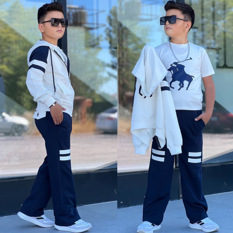 Ensemble 3 Pièces Varsity Track Boy — Garçon 5-14 Ans
