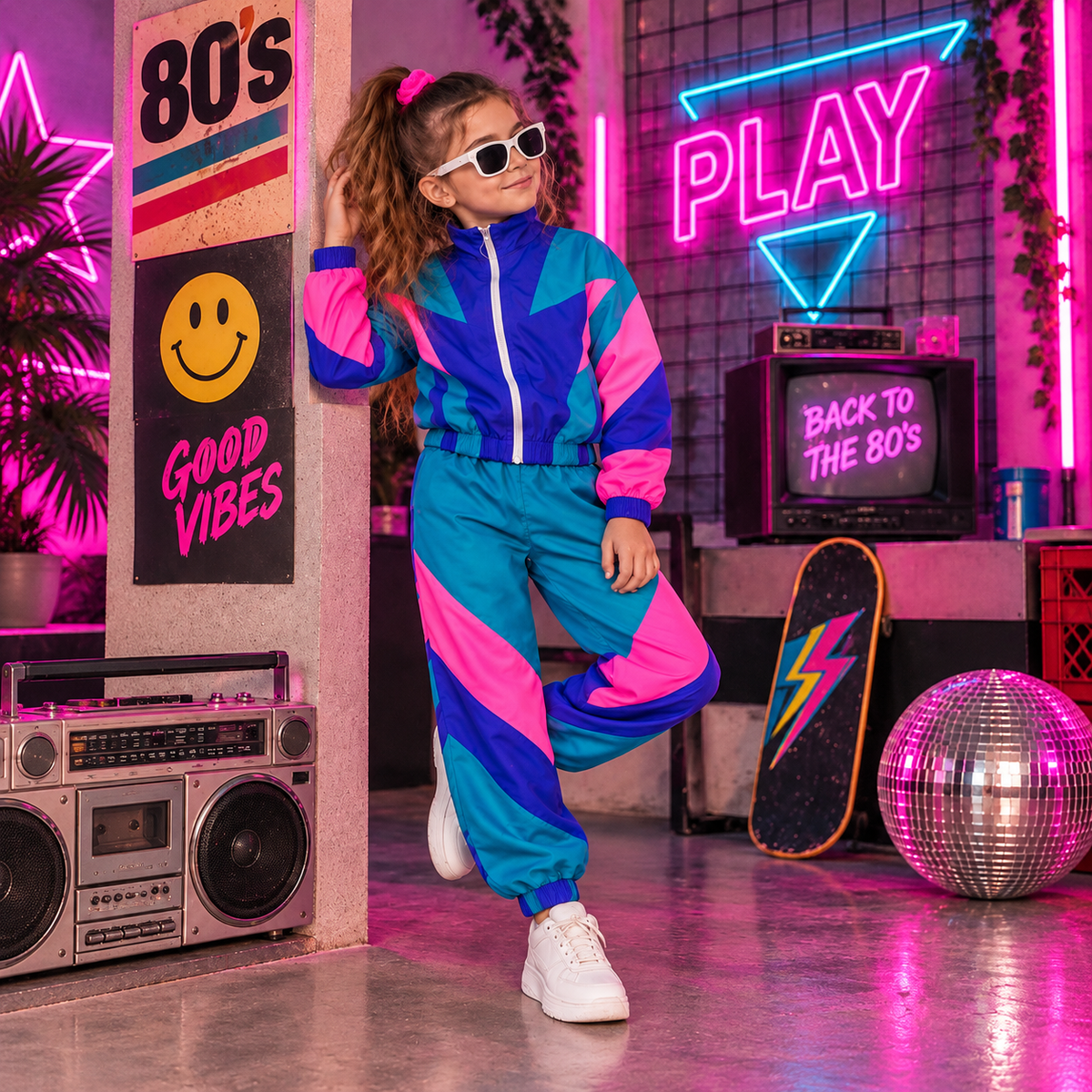 Ensemble 2 Pièces Néon 80 — Mixte 4-12 Ans