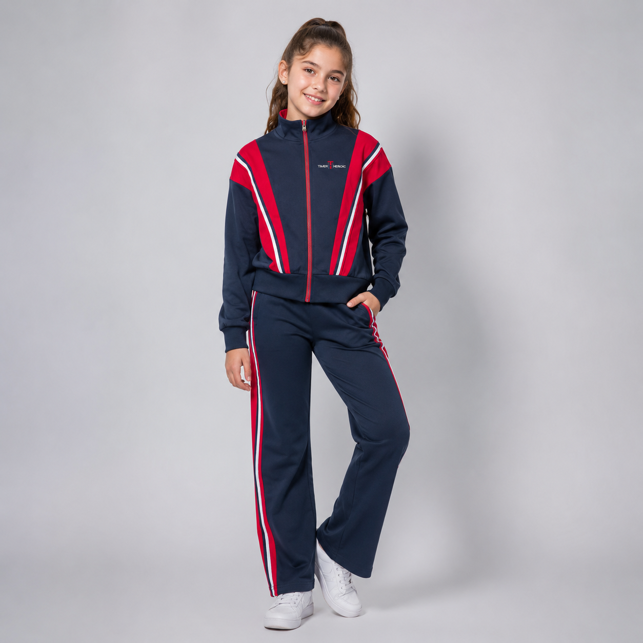 Ensemble 3 Pièces Athletic Stripe — Fille 6-14 Ans