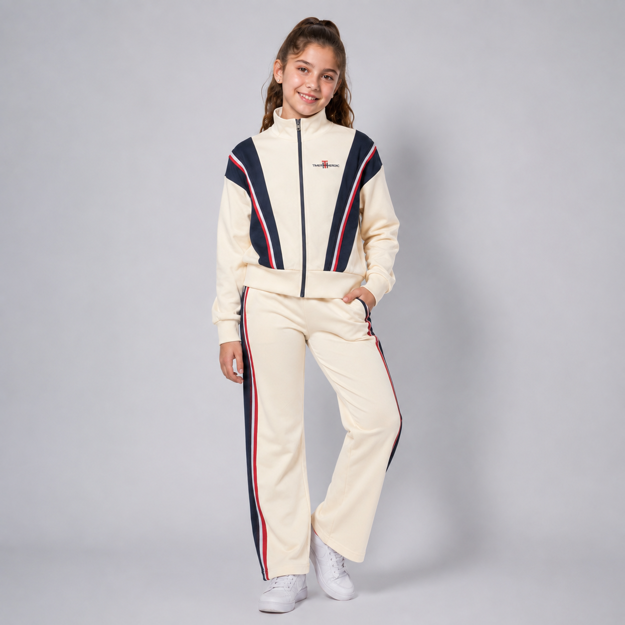 Ensemble 3 Pièces Athletic Stripe — Fille 6-14 Ans
