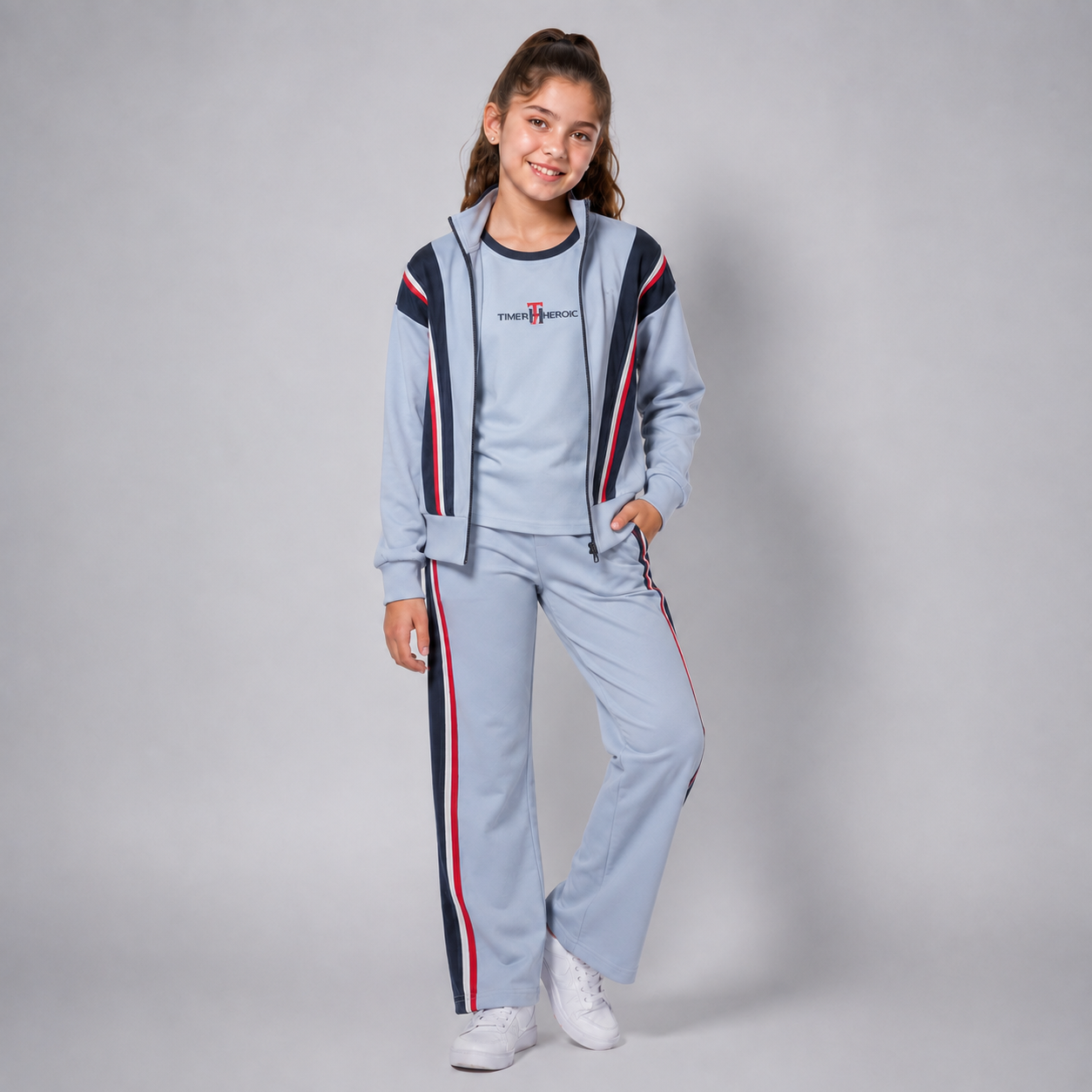 Ensemble 3 Pièces Athletic Stripe — Fille 6-14 Ans
