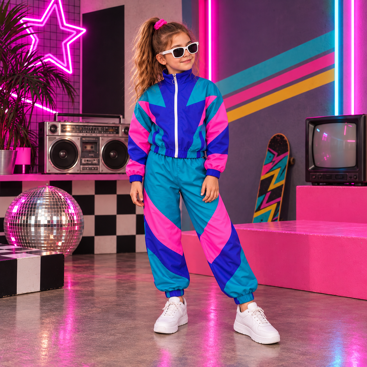 Ensemble 2 Pièces Néon 80 — Mixte 4-12 Ans