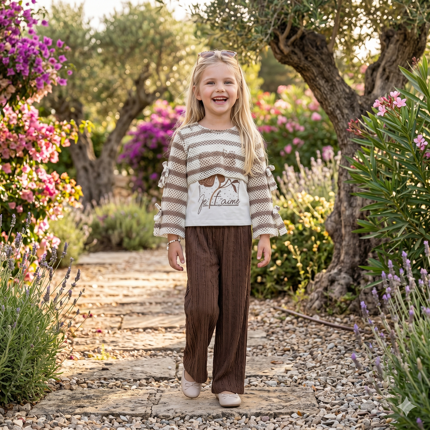 Ensemble 3 Pièces Je t'aime — Fille 6-9 Ans