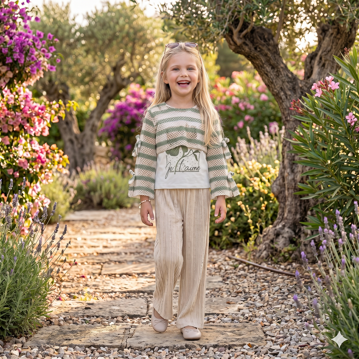 Ensemble 3 Pièces Je t'aime — Fille 6-9 Ans