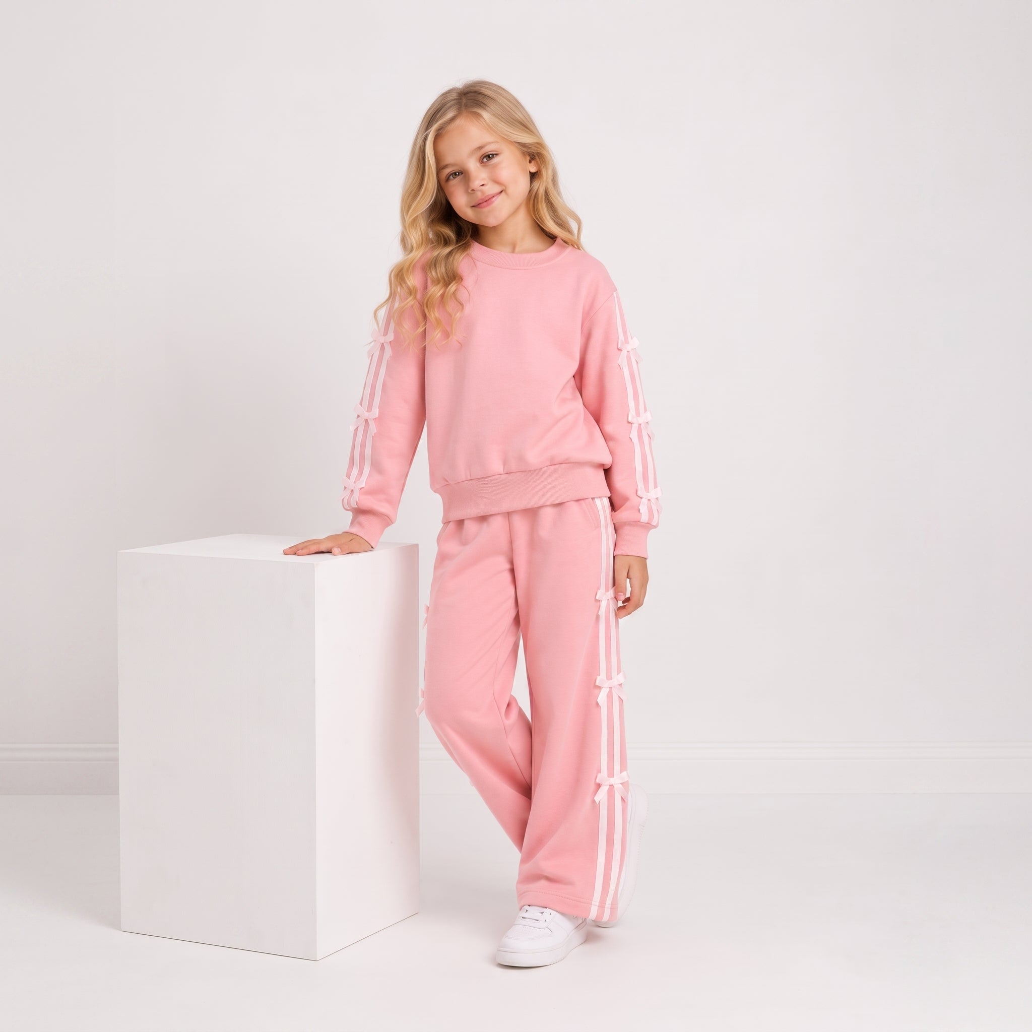 Ensemble 2 Pièces Ribbon Bow Girl — Fille 3-12 Ans