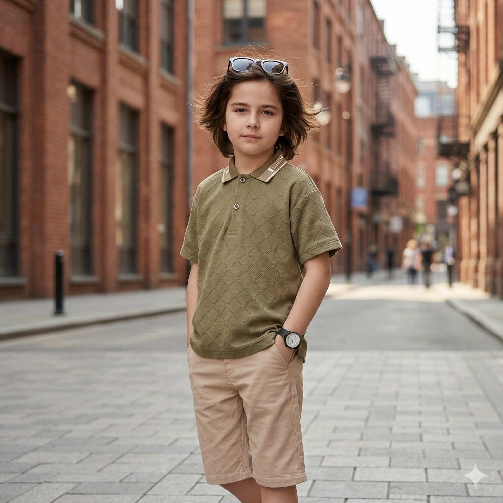 Ensemble 2 Pièces Diamond Polo Boy — Garçon 6-9 Ans