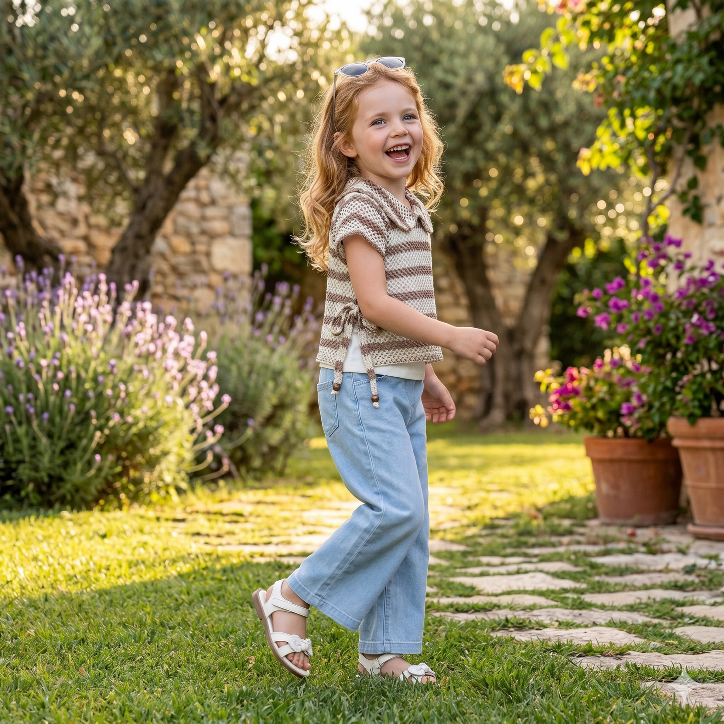 Ensemble 2 Pièces Crochet Polo Girl — Fille 2-5 Ans