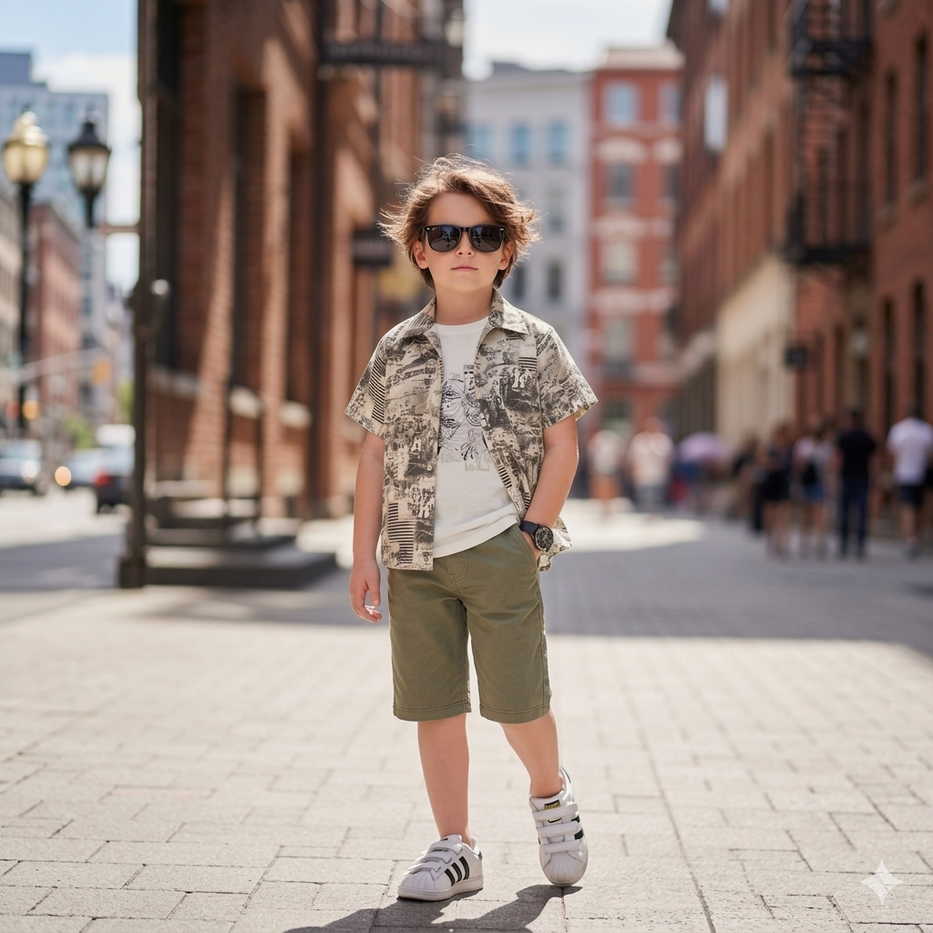 Ensemble 3 Pièces Urban Summer Boy — Garçon 6-9 Ans