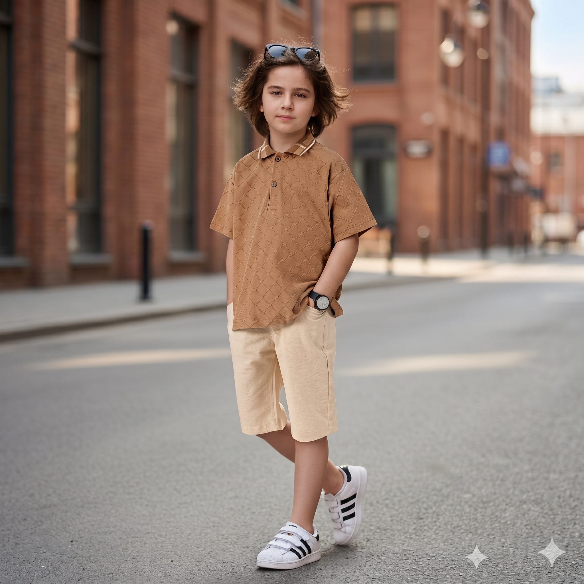 Ensemble 2 Pièces Diamond Polo Boy — Garçon 6-9 Ans