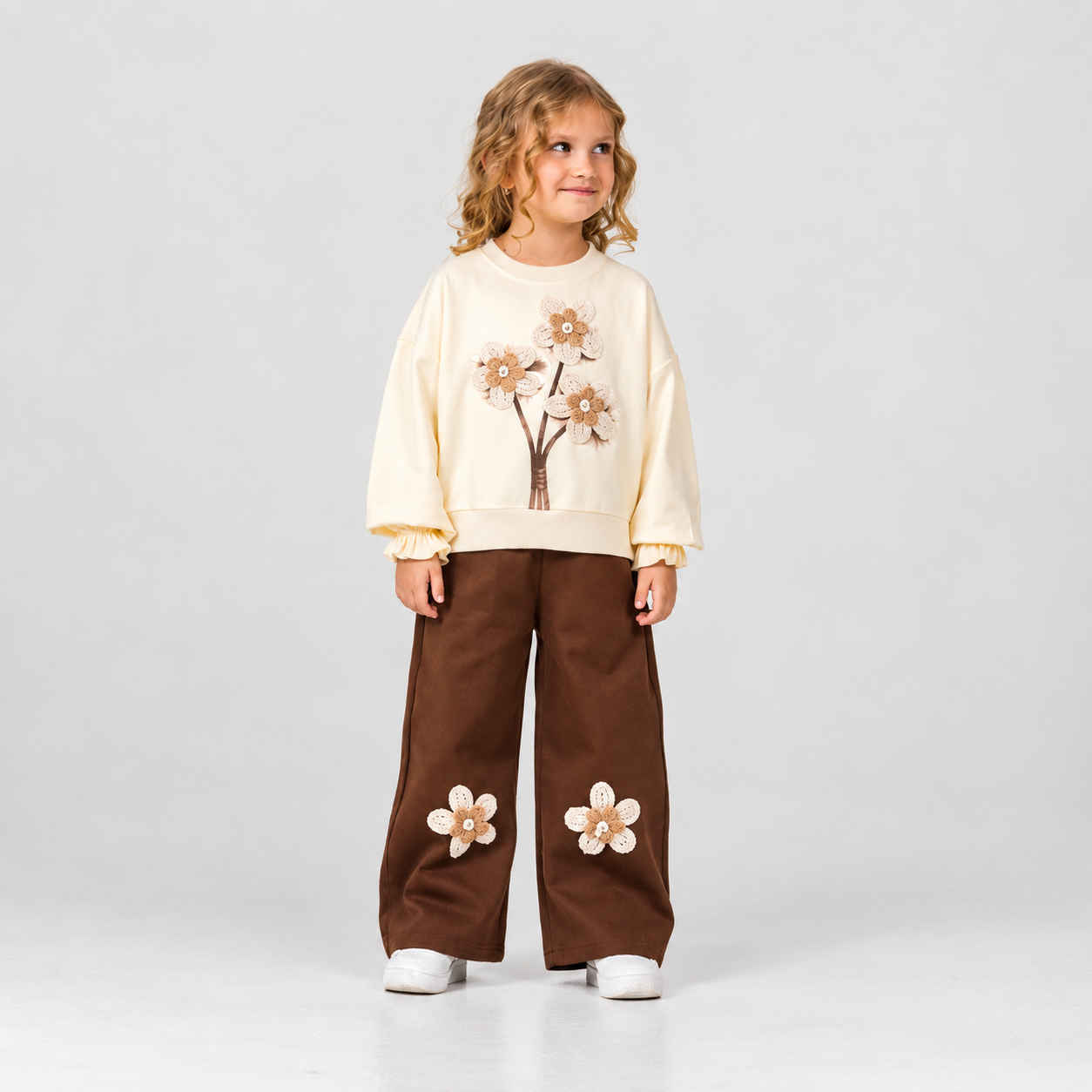 Ensemble 2 Pièces Flora Crochet — Fille 3-10 Ans