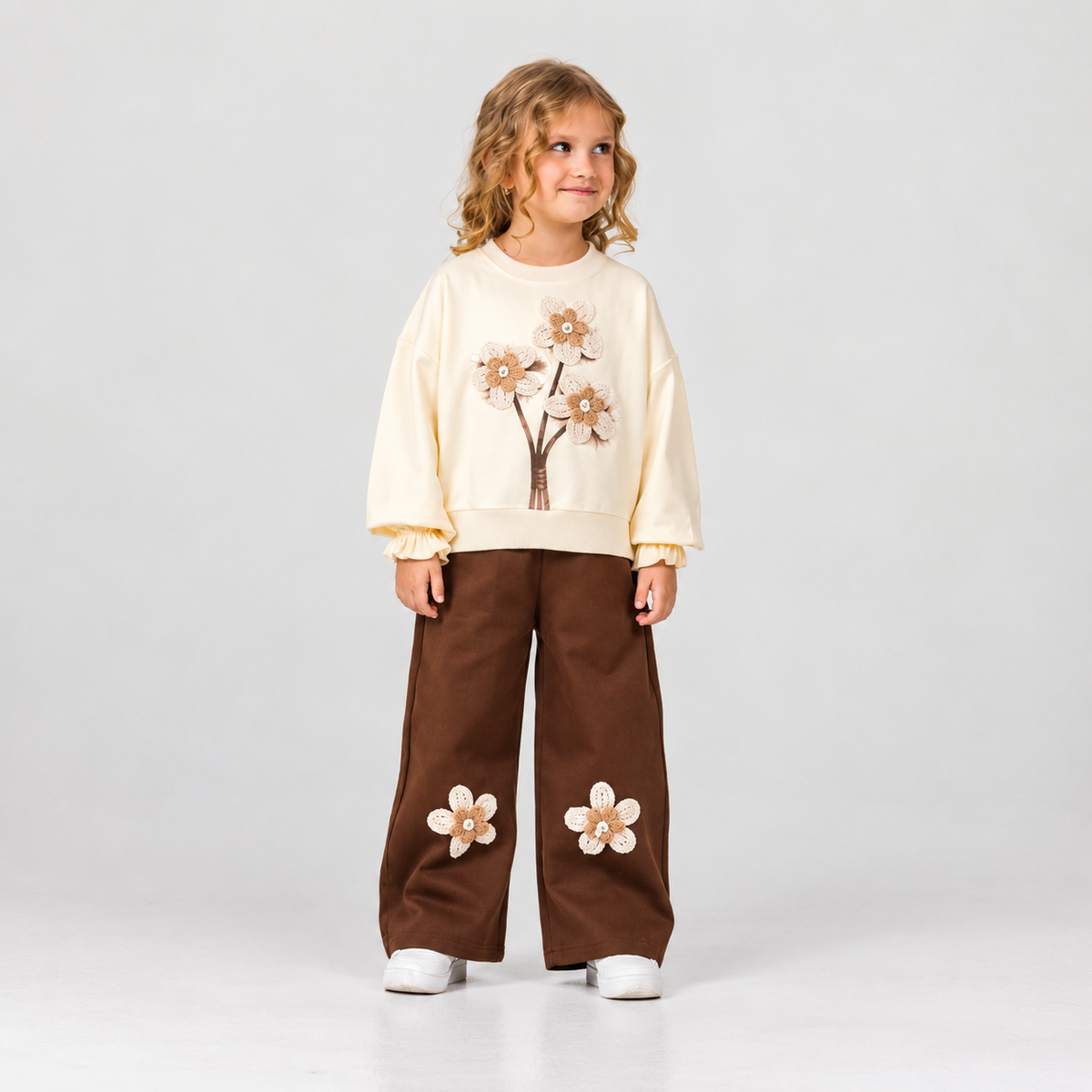 Ensemble 2 Pièces Flora Crochet — Fille 3-10 Ans