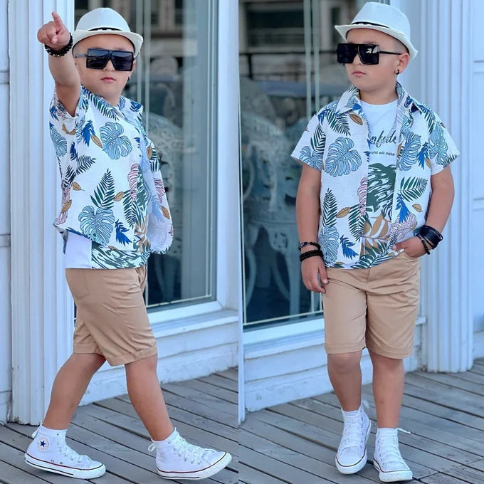 Ensemble 3 Pièces Tropical Confidence Boy — Garçon 4-10 Ans