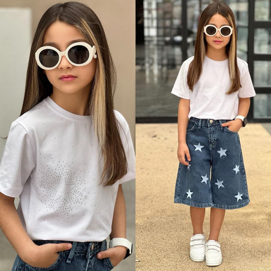 Ensemble 2 Pièces Star Denim Girl — Fille 5-14 Ans